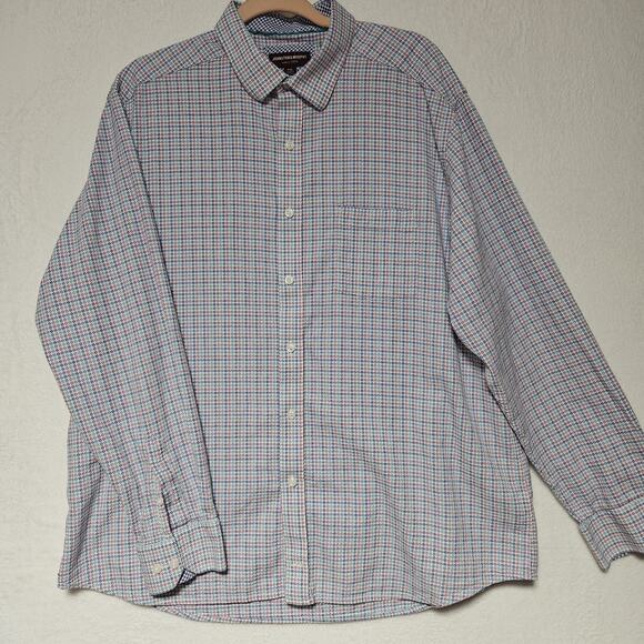 Johnston & Murphy Shirt Mens SZ XXL Flip Sleeve Preppy Coastal Academia‎ Office - Picture 3 of 9